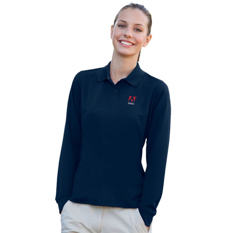 Women's Vansport™ Long Sleeve Tech Polo