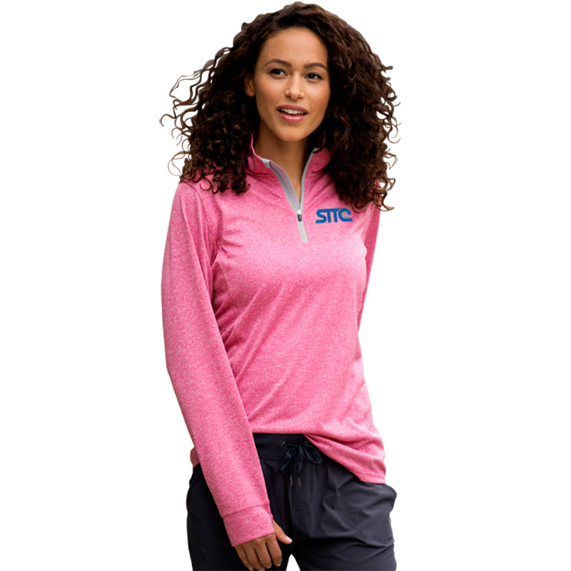 Women's Vansport&trade; Mélange 1/4-Zip Tech Pullover