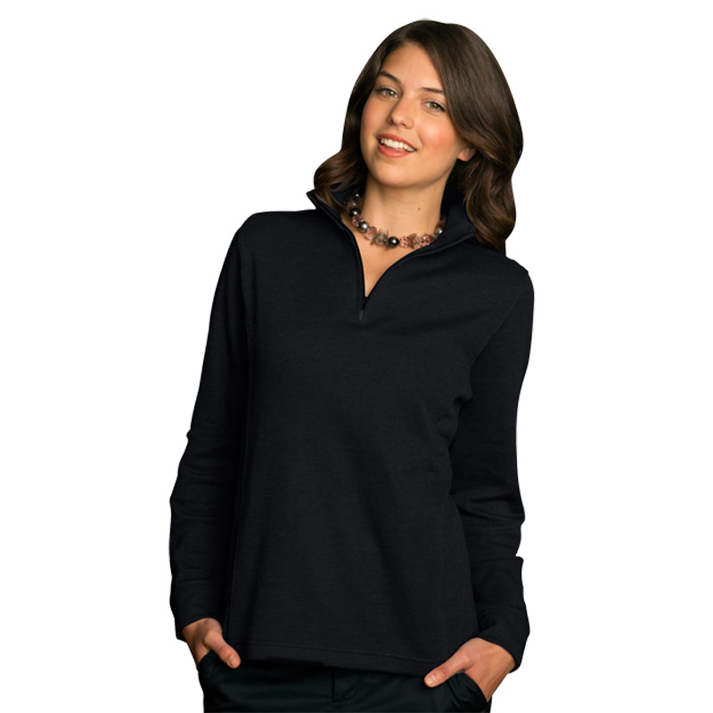 Women's 1/4-Zip Flat Back Rib Pullover